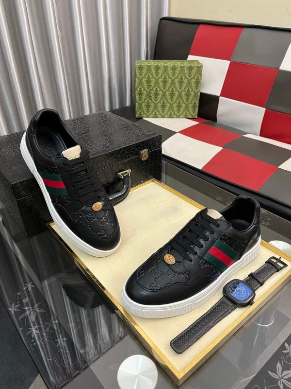 Gucci Screener leather low-top sneakers