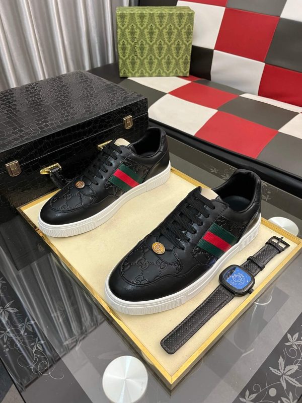 Gucci Screener leather low-top sneakers