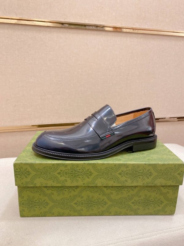Gucci black leather penny loafers (1) Gucci black leather penny loafers
