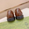 Gucci brown leather penny loafers