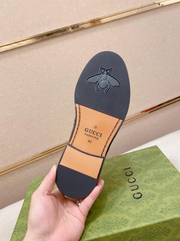 Gucci leather penny loafers