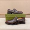 Gucci leather penny loafers