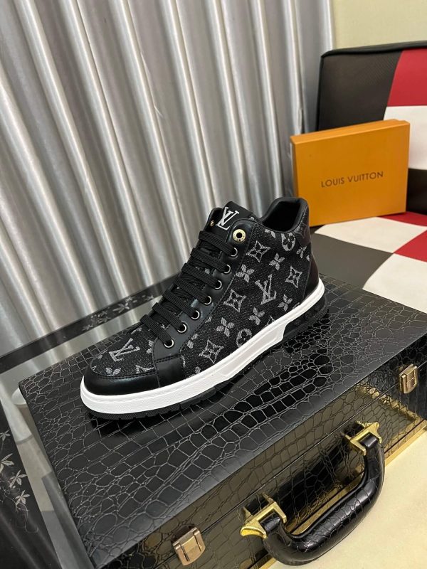 Louis Vuitton Calfskin Monogram Stellar Sneaker Boots