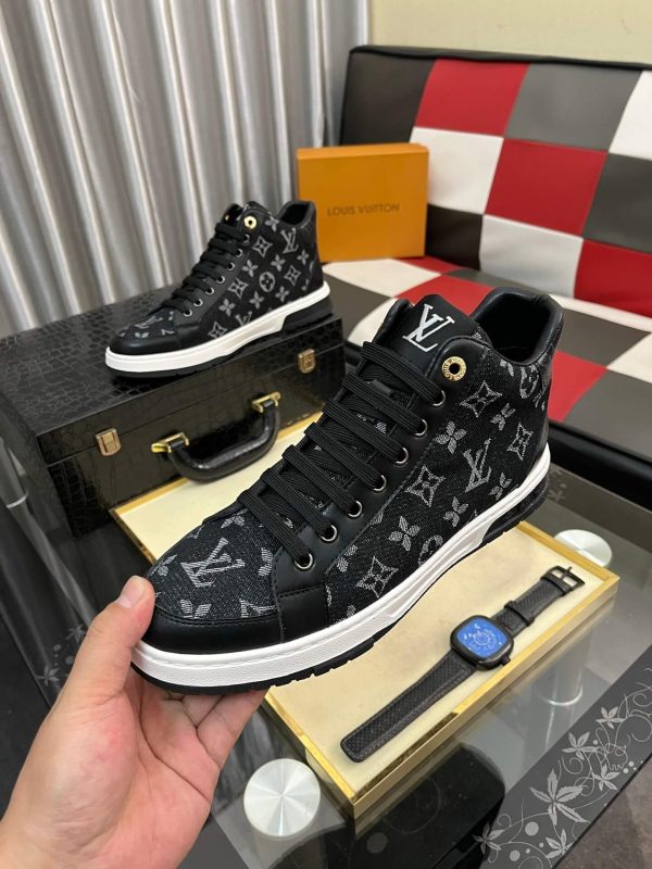 Louis Vuitton Calfskin Monogram Stellar Sneaker Boots