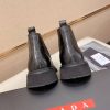 Prada- Patent -Leather -Lasercut- Accents -Chelsea- Boot (3) Prada Patent Leather Lasercut Accents Chelsea Boot