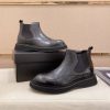 Prada- Patent -Leather -Lasercut- Accents -Chelsea- Boot (4) Prada Patent Leather Lasercut Accents Chelsea Boot