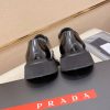 Prada brushed leather derby shoes