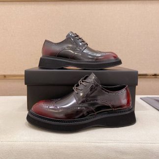 Prada men's black leather