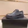 Prada men's black leather