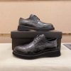 Prada men's black leather