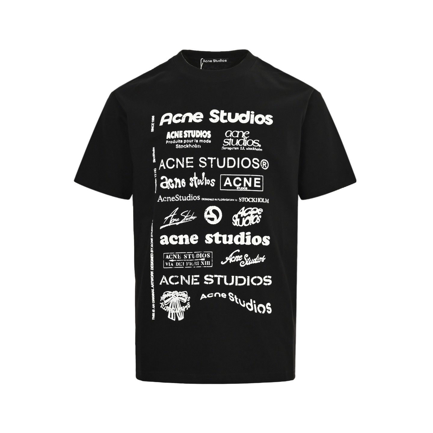 33988052 A black crew-neck t-shirt by Acne Studios is Replica