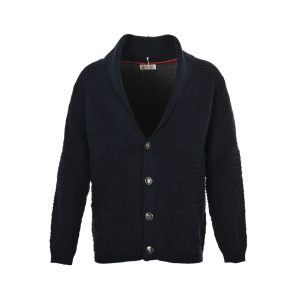 Burberry EKD Cotton Jersey Hoodie- Blue