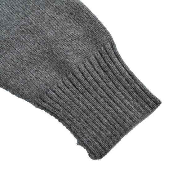 AMI Paris Ami de Cœur Cardigan Sweater- Grey