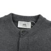 AMI Paris Ami de Cœur Cardigan Sweater- Grey
