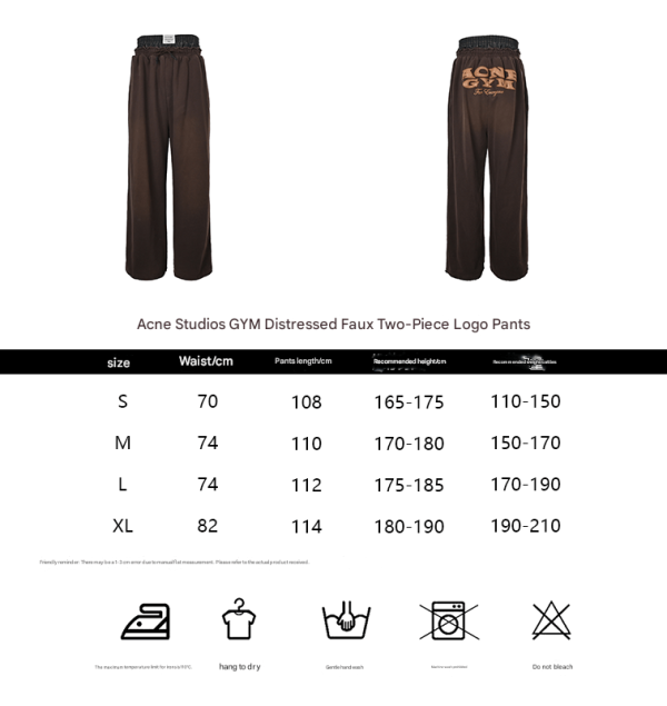 Acne Studios Prowser U Gym Organic Cotton Sweatpants- Dark Brown