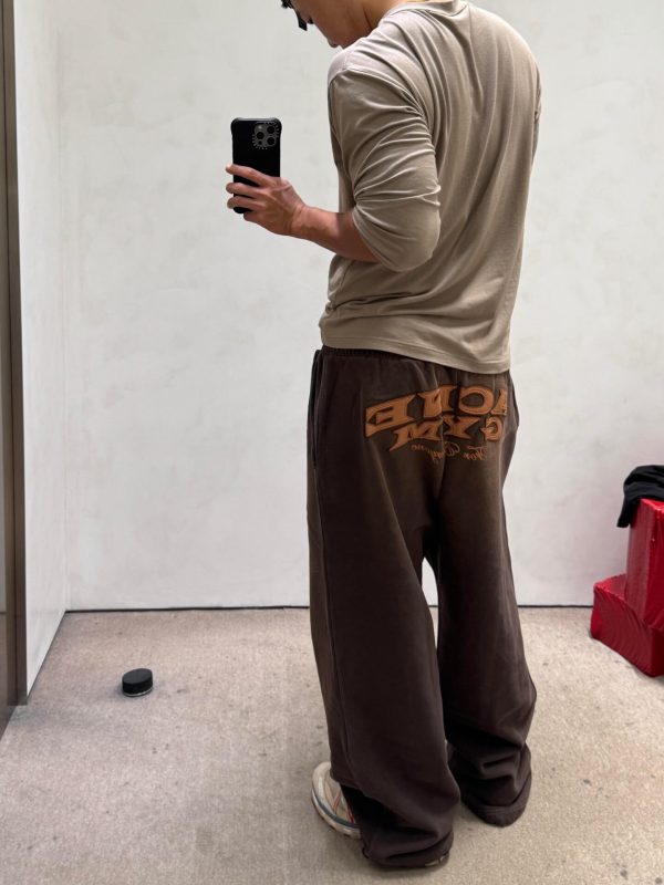 Acne Studios Prowser U Gym Organic Cotton Sweatpants- Dark Brown