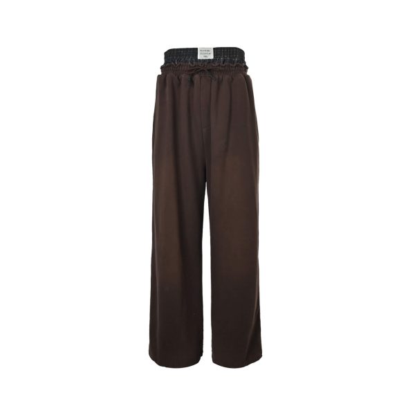 Acne Studios Prowser U Gym Organic Cotton Sweatpants- Dark Brown