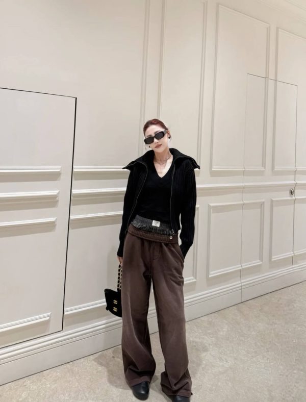 Acne Studios Prowser U Gym Organic Cotton Sweatpants- Dark Brown