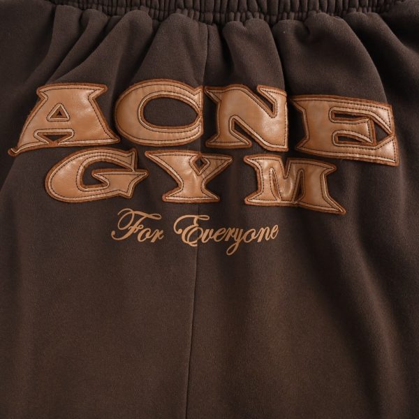 Acne Studios Prowser U Gym Organic Cotton Sweatpants- Dark Brown