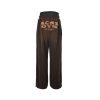 Acne Studios Prowser U Gym Organic Cotton Sweatpants- Dark Brown