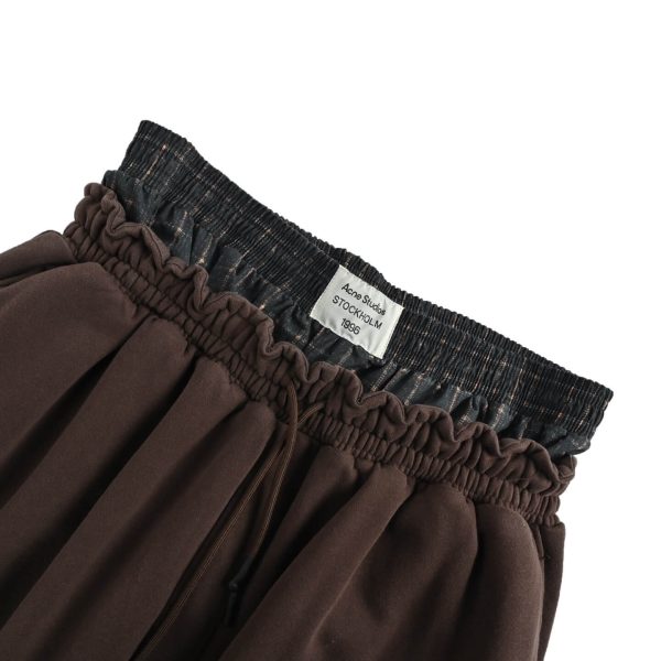 Acne Studios Prowser U Gym Organic Cotton Sweatpants- Dark Brown