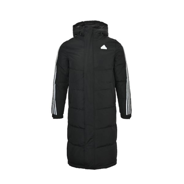 Adidas 3-Stripes Long Down Jacket- Black (10) Adidas 3-Stripes Long Down Jacket- Black