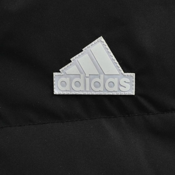 Adidas 3-Stripes Long Down Jacket- Black (4) Adidas 3-Stripes Long Down Jacket- Black