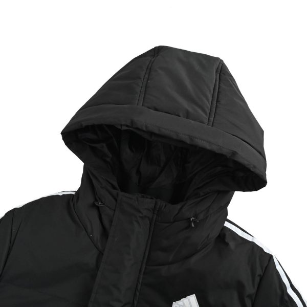 Adidas 3-Stripes Long Down Jacket- Black (7) Adidas 3-Stripes Long Down Jacket- Black