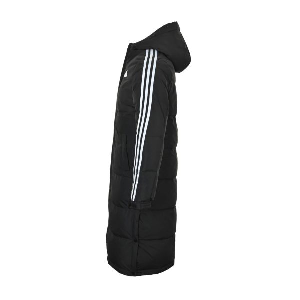 Adidas 3-Stripes Long Down Jacket- Black (8) Adidas 3-Stripes Long Down Jacket- Black