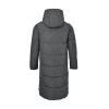 Adidas 3-Stripes Long Down Jacket- Grey (6) Adidas 3-Stripes Long Down Jacket- Grey