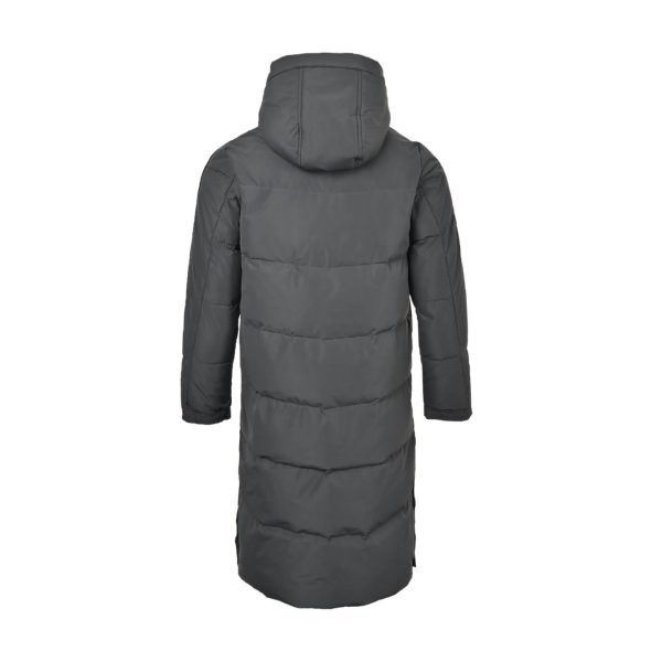 Adidas 3-Stripes Long Down Jacket- Grey (6) Adidas 3-Stripes Long Down Jacket- Grey