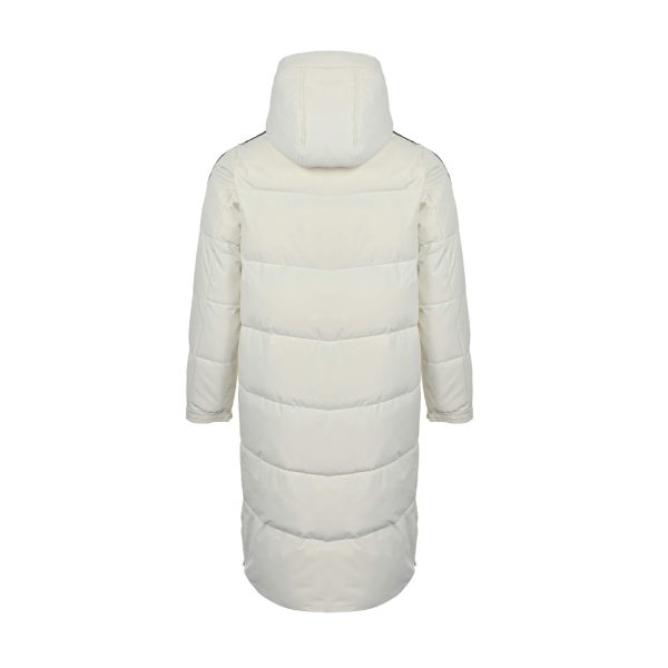 Adidas 3-Stripes Long Down Jacket- White (3) Adidas 3-Stripes Long Down Jacket- White