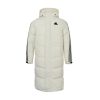 Adidas 3-Stripes Long Down Jacket- White (6) Adidas 3-Stripes Long Down Jacket- White