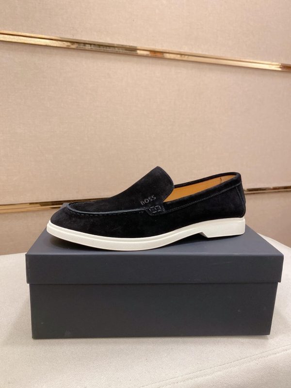 BOSS Sienne suede loafers