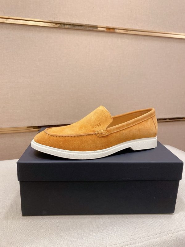 BOSS Sienne suede loafers