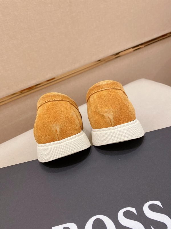 BOSS Sienne suede loafers