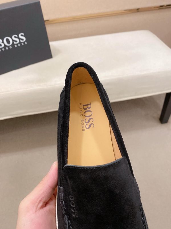 BOSS Sienne suede loafers