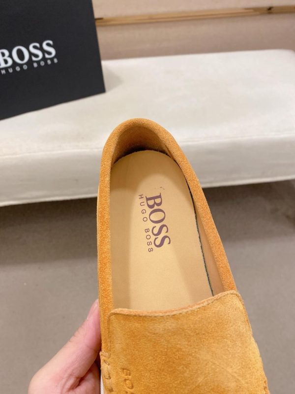 BOSS Sienne suede loafers
