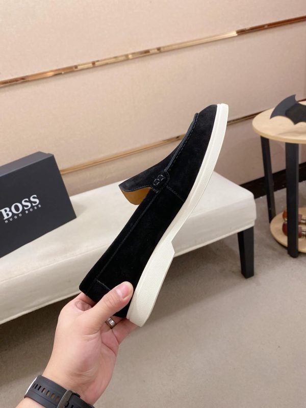 BOSS Sienne suede loafers