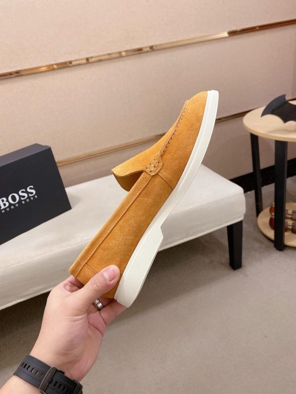 BOSS Sienne suede loafers