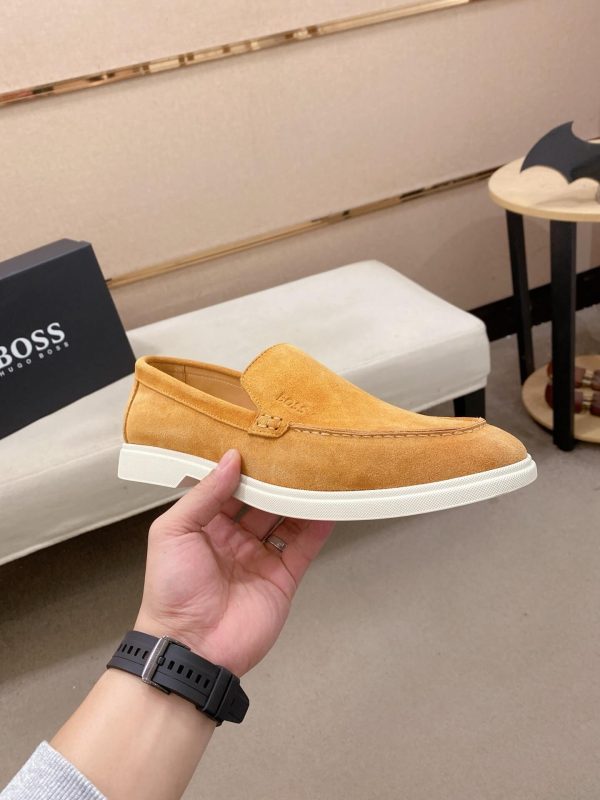 BOSS Sienne suede loafers