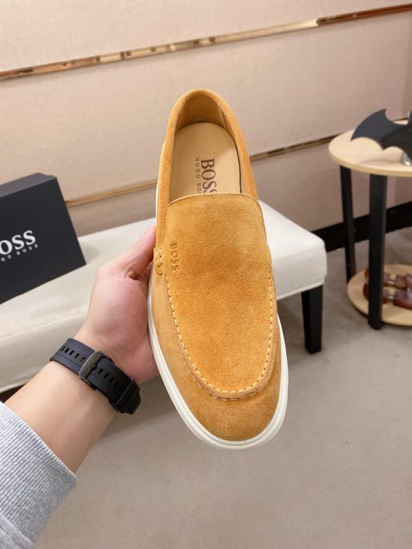 BOSS Sienne suede loafers