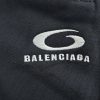 Balenciaga logo-Motif Five-Stripe Circular Embroidery Pants- Black