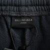 Balenciaga logo-Motif Five-Stripe Circular Embroidery Pants- Black