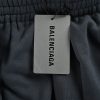Balenciaga logo-Motif Five-Stripe Circular Embroidery Pants- Black