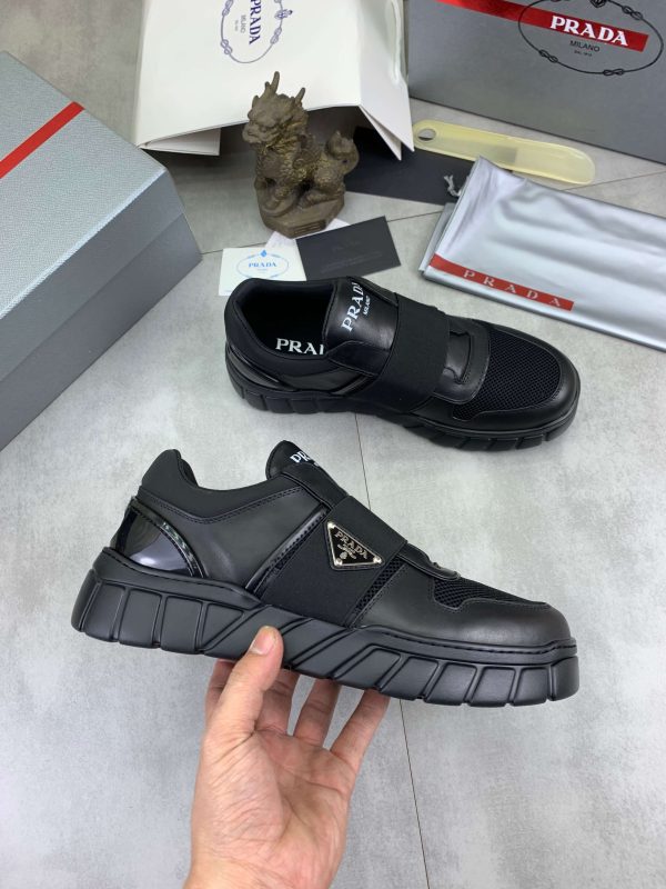 Black Prada Padded Nappa Leather low-top sneakers (7) Black Prada Padded Nappa Leather low-top sneakers