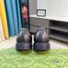 Black leather Gucci loafer