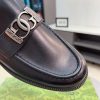 Black leather Gucci loafer