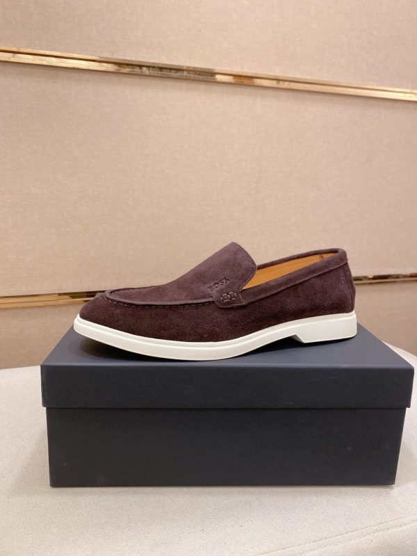 Boss Men's brown suede loafers (1) Boss Men's brown suede loafers