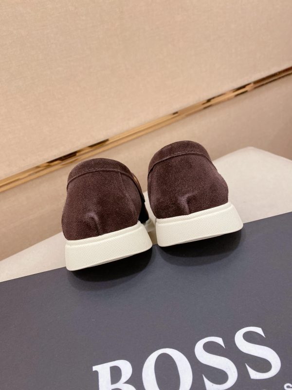 Boss Men's brown suede loafers (3) Boss Men's brown suede loafers